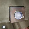 Installed circular ventilation fan