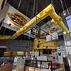 Super Chix dining area exposed yellow ductwork